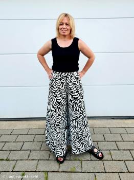 Preview: Viskose Dancing Algae Schwarz/Weiß von Swafing by Thorsten Berger